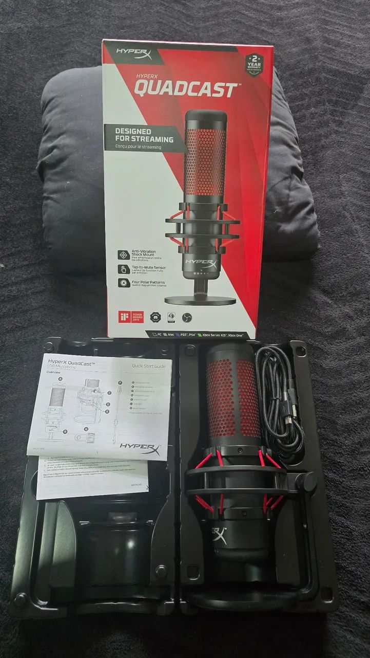 Microfone de Mesa HyperX Quadcast - Foto 3
