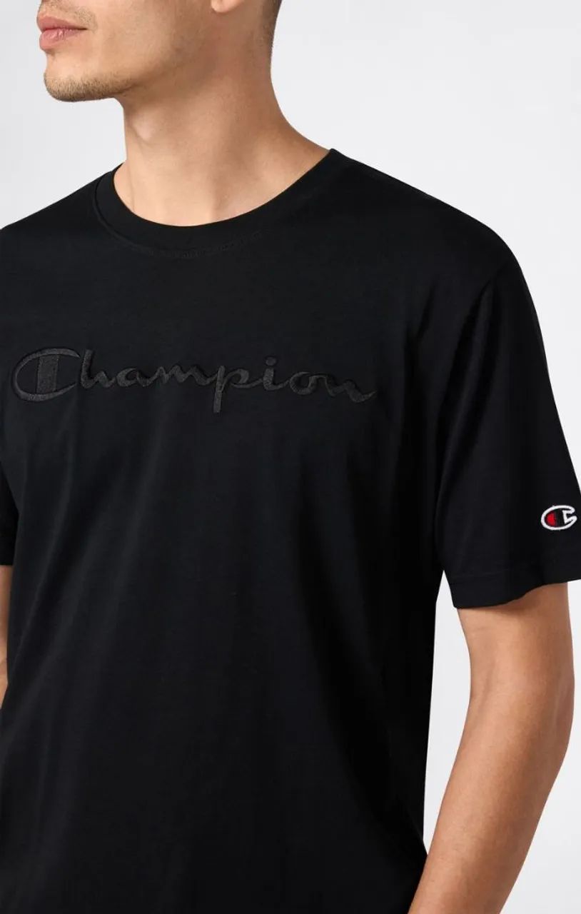 Camiseta Champion Script Preta - Foto 3
