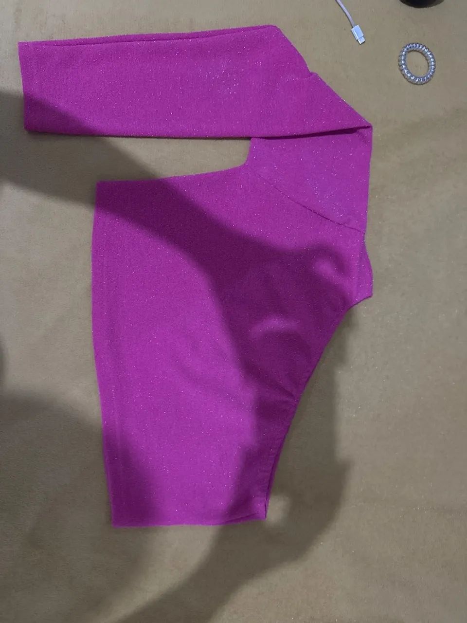 Blusa rosa brilhante 