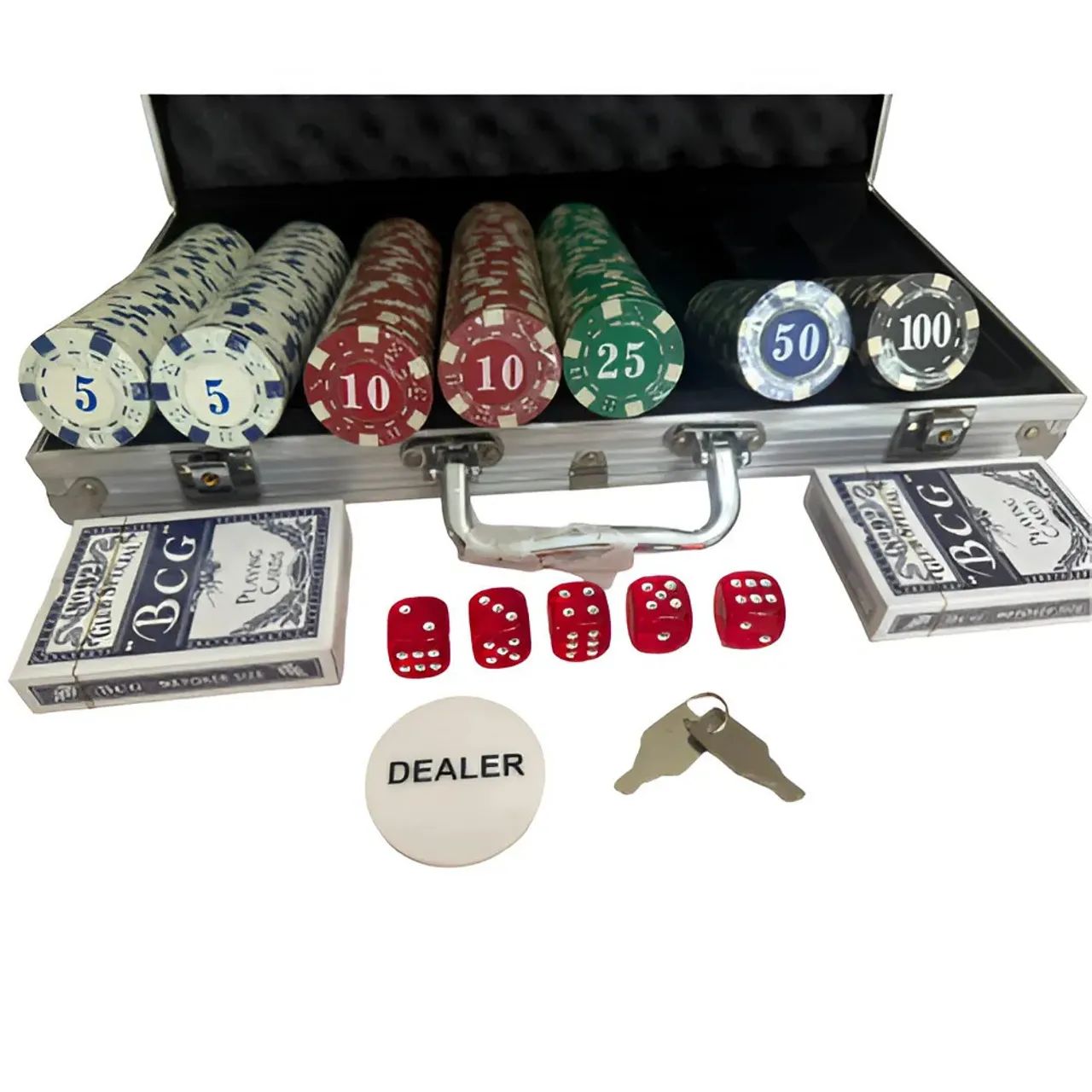 Maleta Poker 300 fixas já precificadas (NOVA) - Hobbies e coleções