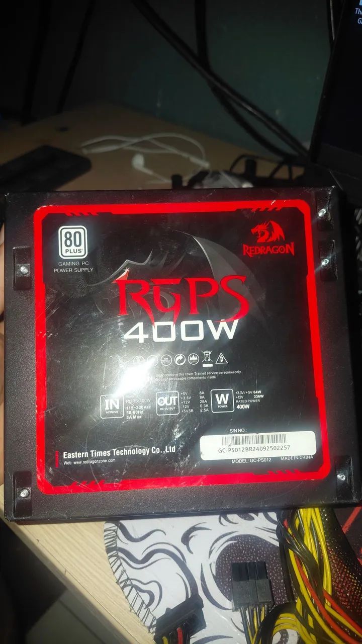 Fonte de Alimentação Redragon RGPS 400W 80 Plus - Foto 3