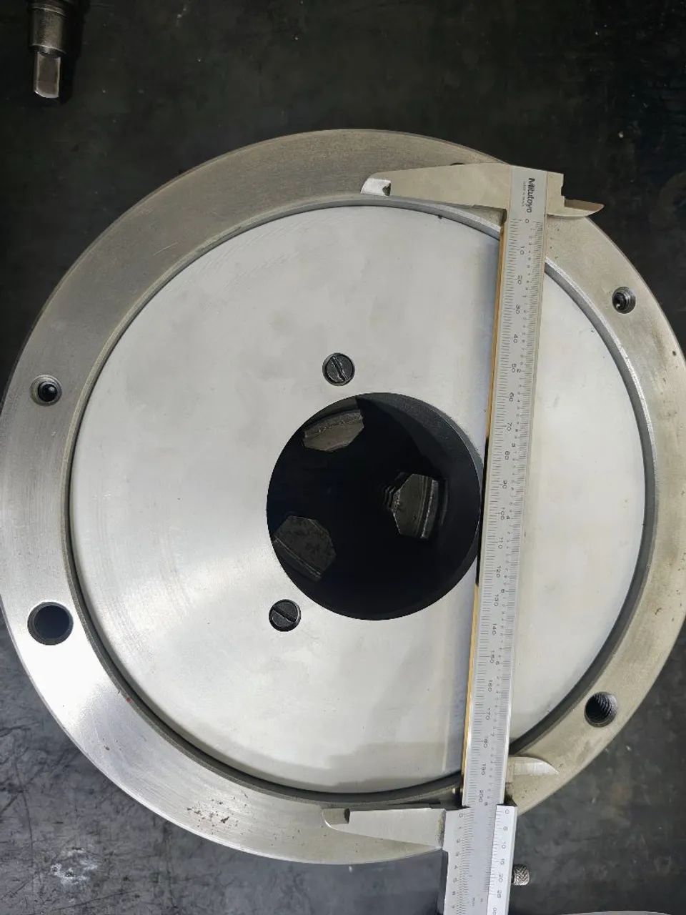 Placa 3 castanhas 10" para torno  - Foto 4