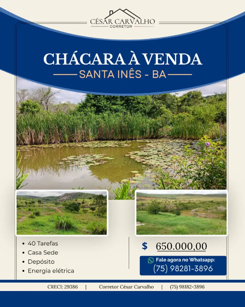 CHÁCARA EM SNATA INÊS - 40 TAREFAS