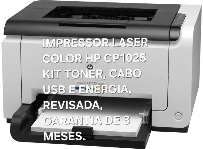 IMPRESSORA LASER COLOR HP CP1025 