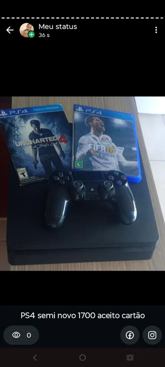 Ps4 semi novo 