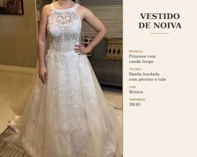 Vestido de noiva modelo princesa