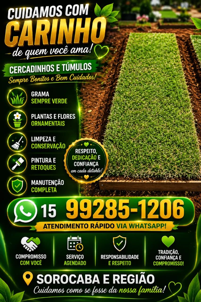Jardinagem cemitério  e manutenção 