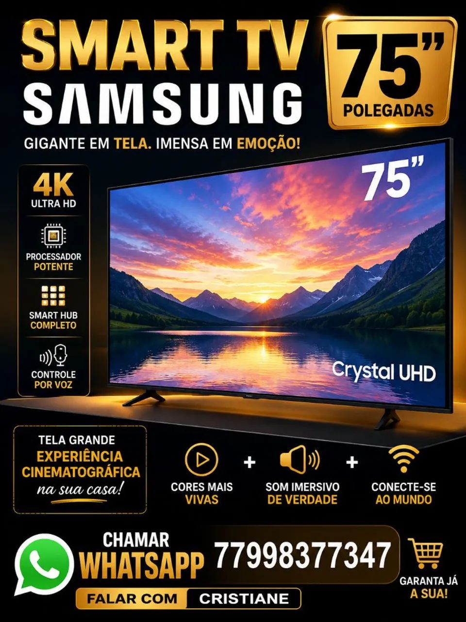 TV SAMSUNG 75 POLEGADAS