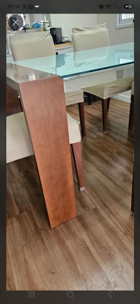 Conjunto mesa de jantar com 6 cadeiras  - Foto 4