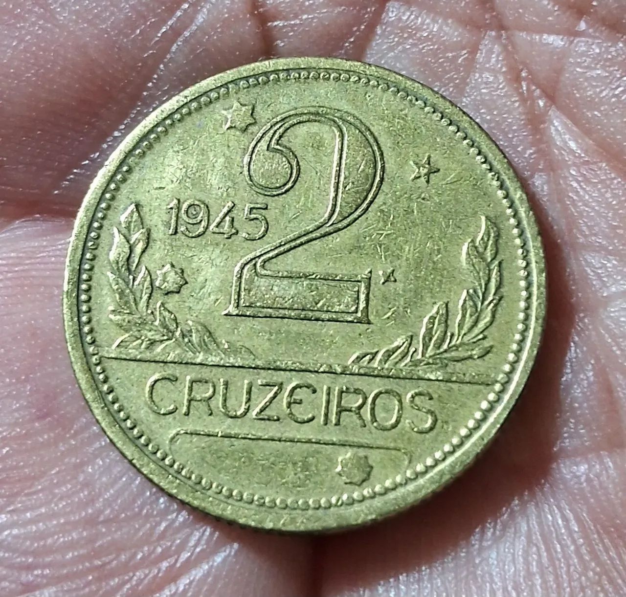 Moeda Antiga 2 Cruzeiros - 1945