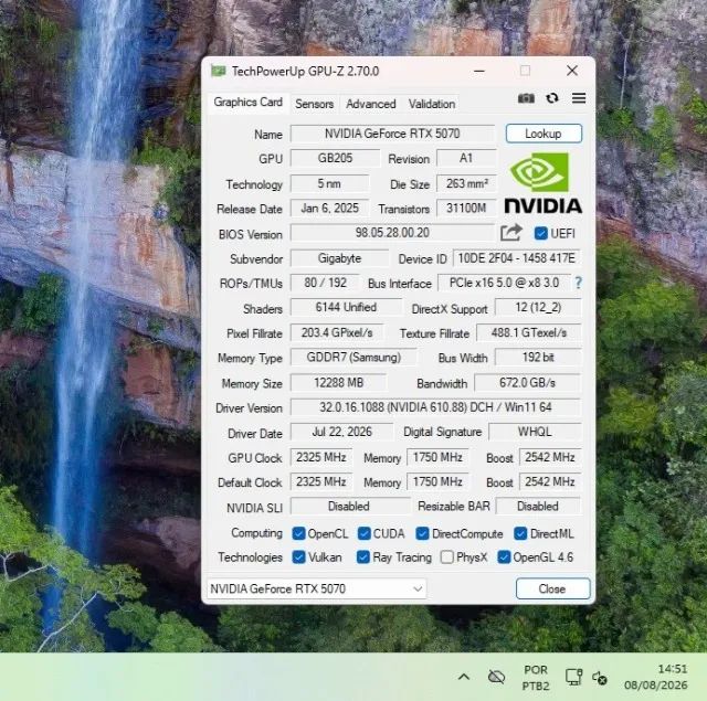 RTX 5070 12GB Gigabyte Windforce OC - Foto 5