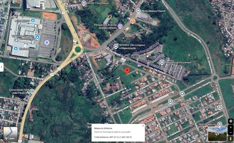 Área de 2.809,96m2 a 450m do Via Verde Shopping - documentada - Foto 2