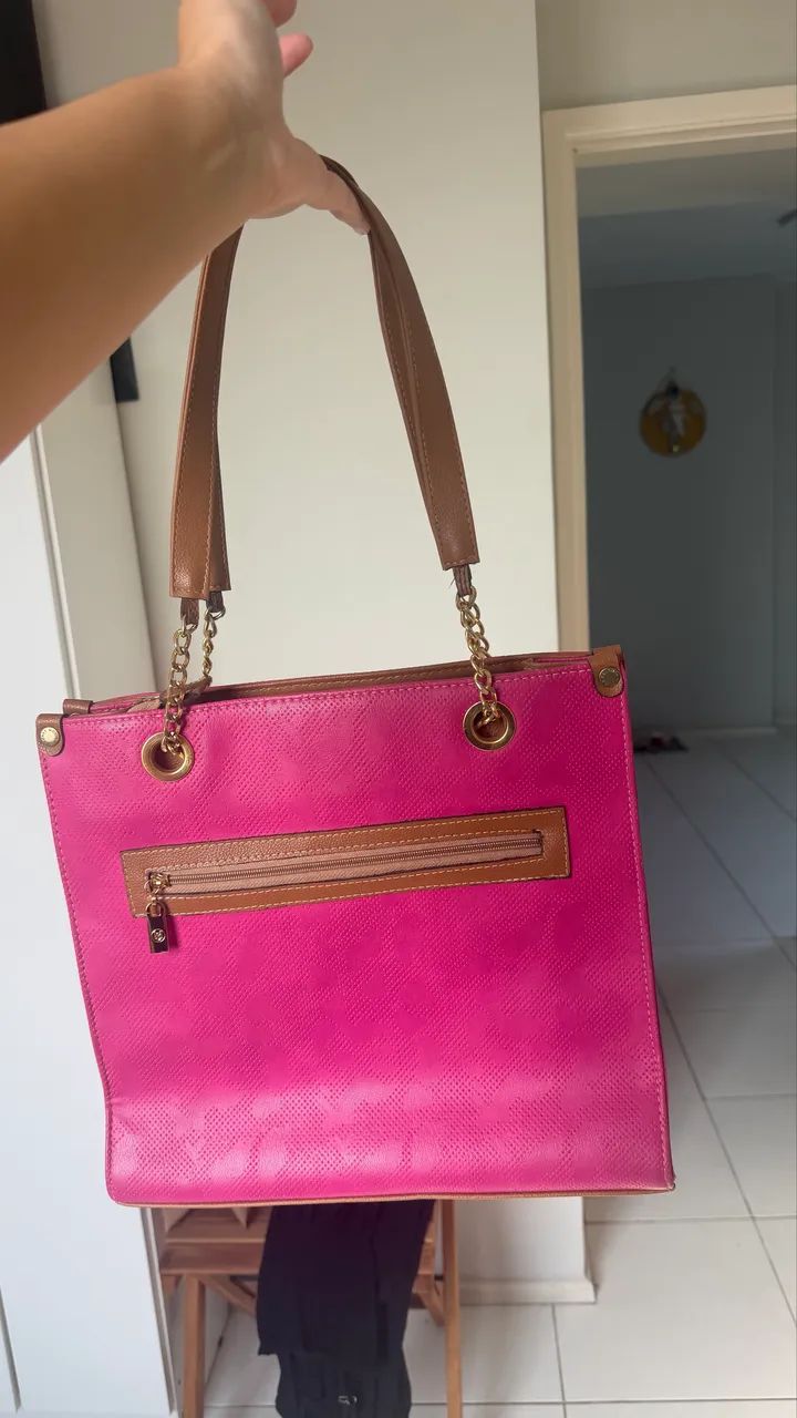 Bolsa Mônica Sanches Rosa Média - Foto 2