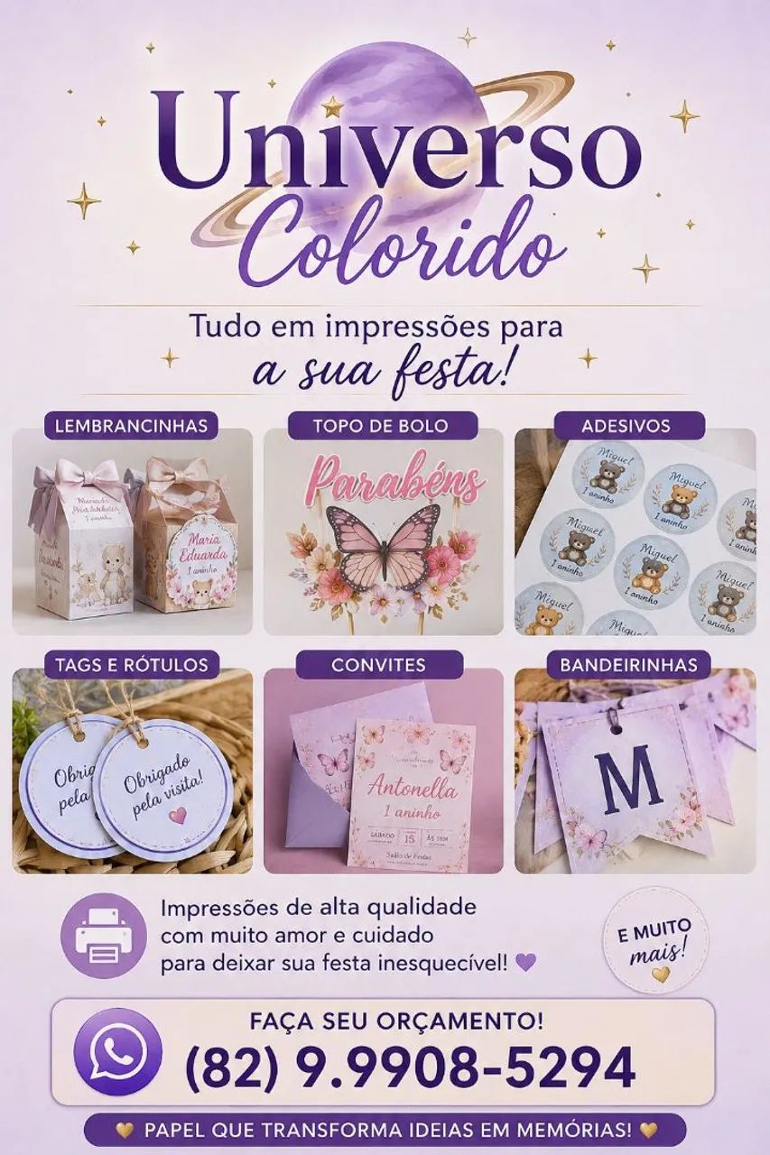IMPRESSÕES E PERSONALIZADO 