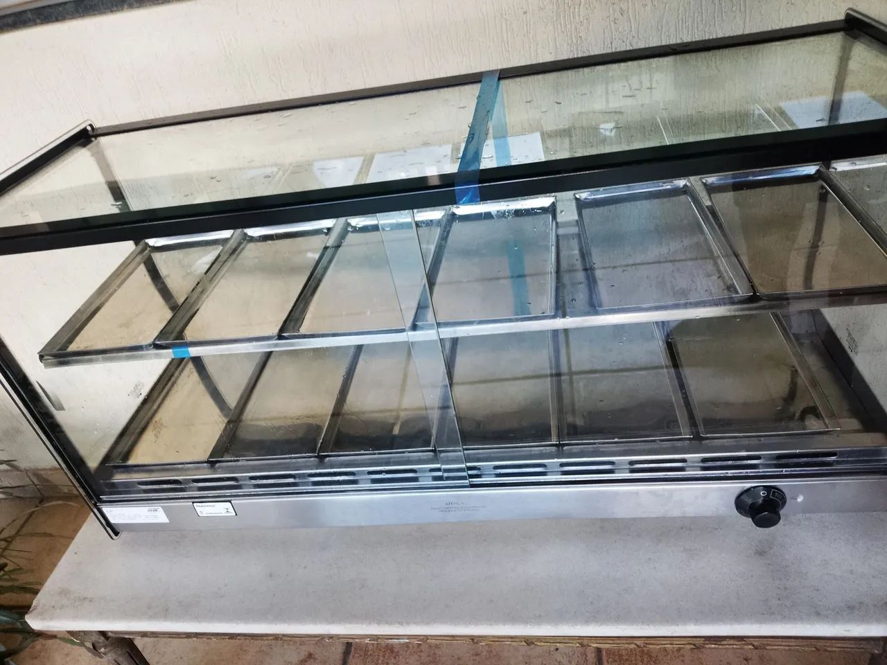 Estufa Expositora Quadrada 12 Bandejas 90 X 32  220V Acompanha Transformador para 110Vde  - Foto 4