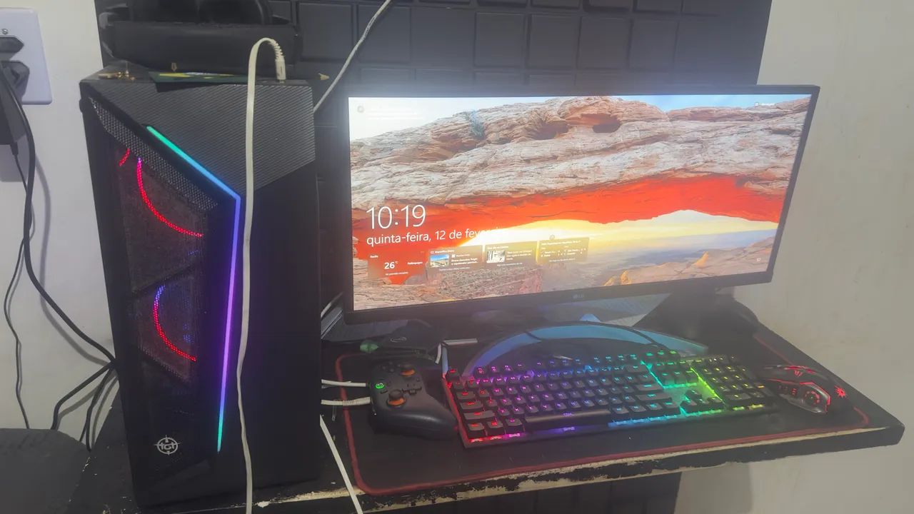 ? PC Gamer Completo ? RTX 3060 12GB + i7 + Monitor 29? + Teclado Premium