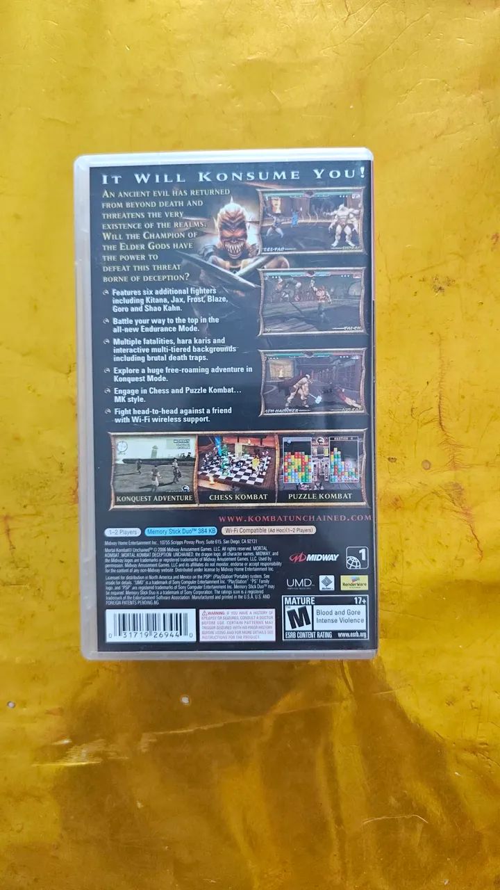 Mortal Kombat Unchained PSP - Foto 2