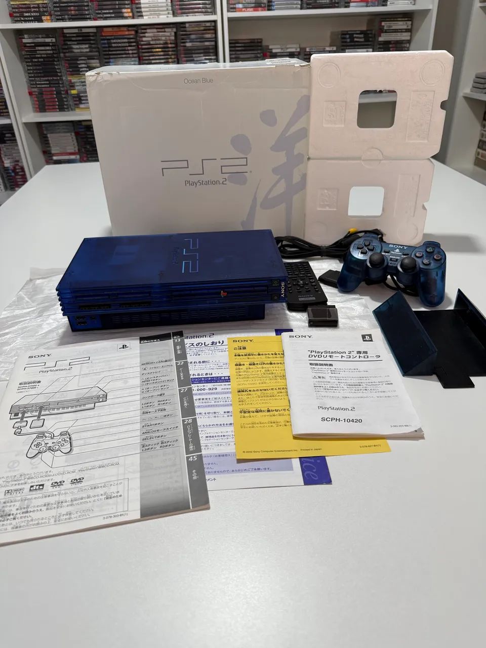 Ps2 Fat Ocen Blue CIB Zerado