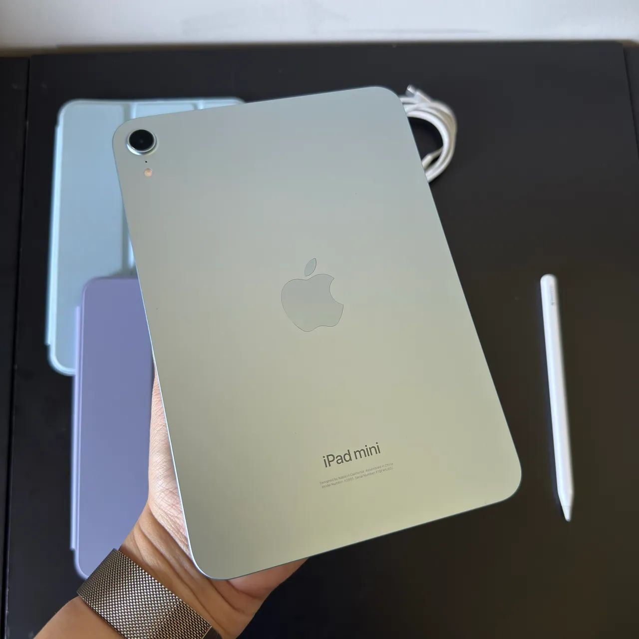 iPad mini A17 Pro 17 azul + Apple Pencil Pro - Foto 4