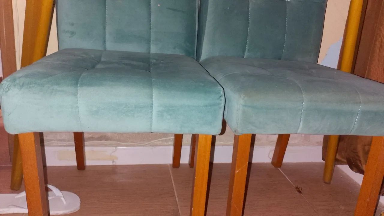 4 Cadeiras de Mesa de Jantar Verde - Foto 4
