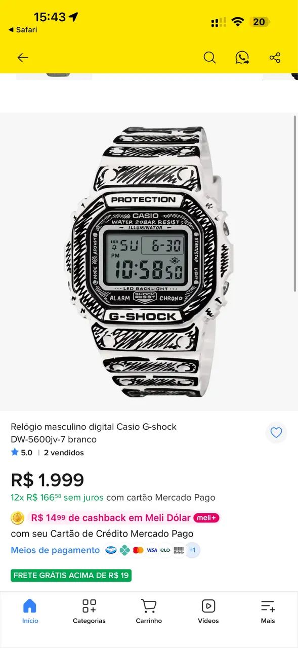 Relógio Casio G Shock Edição Limitada Lacrado 