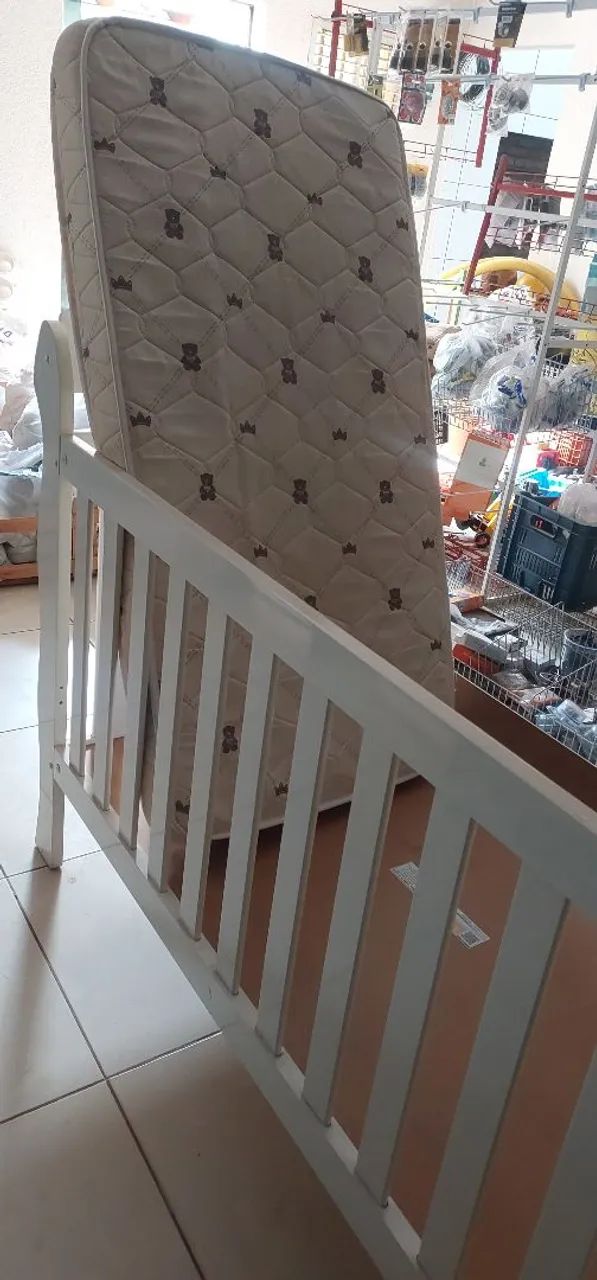 BERÇO AMERICANO BRANCO BRILHO  - Foto 5