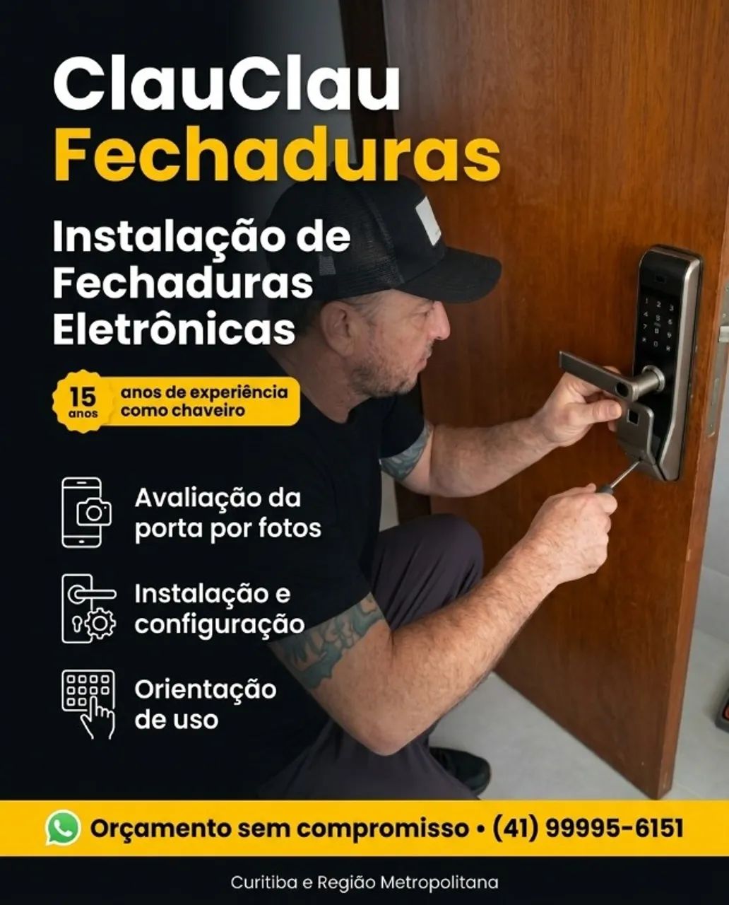 Fechaduras eletrônicas, inteligentes, instalação 