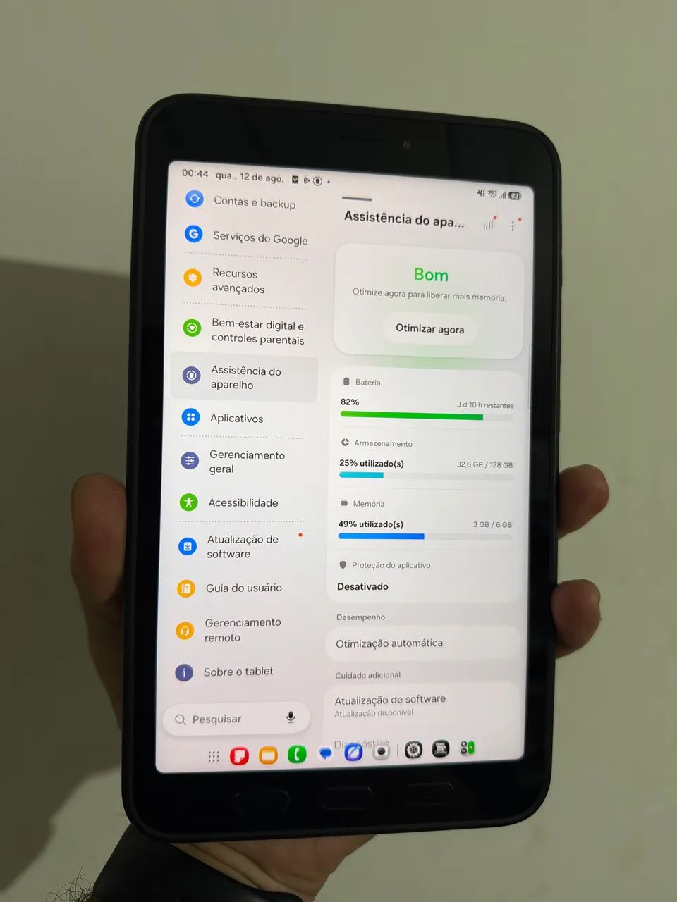 Samsung Tab Active 5 128 Aprova d?água e queda