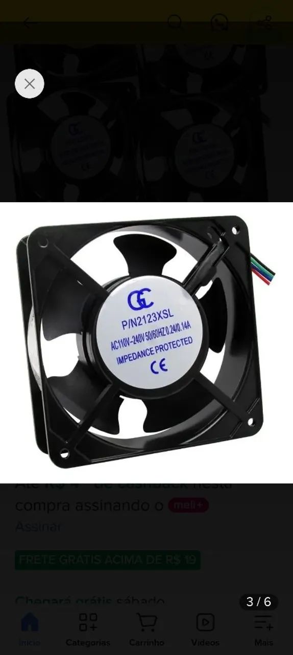 ventilação para rack 19 u com 4 ventiladores e 2 ventiladores  - Foto 5