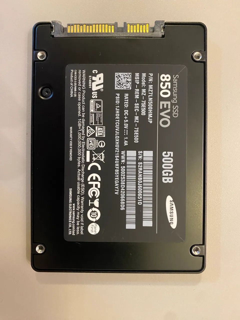 SSD SAMSUNG 850 EVO 500GB - Foto 2
