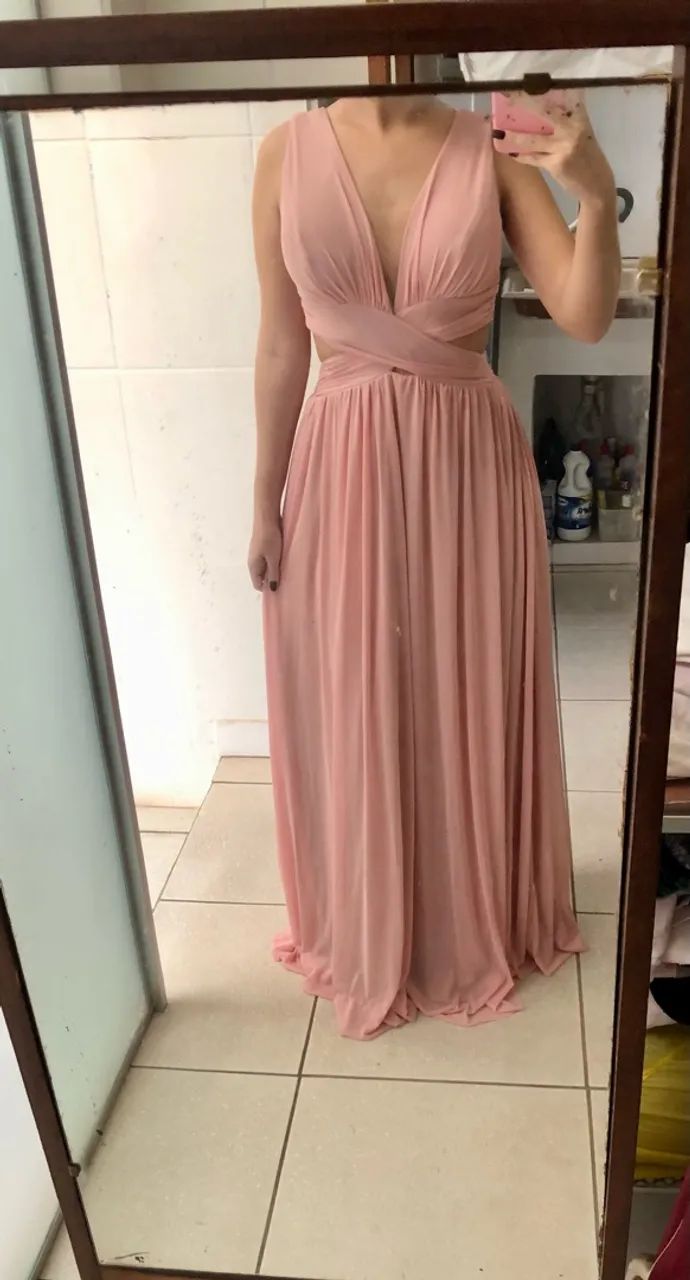 Vestido madrinha rose 