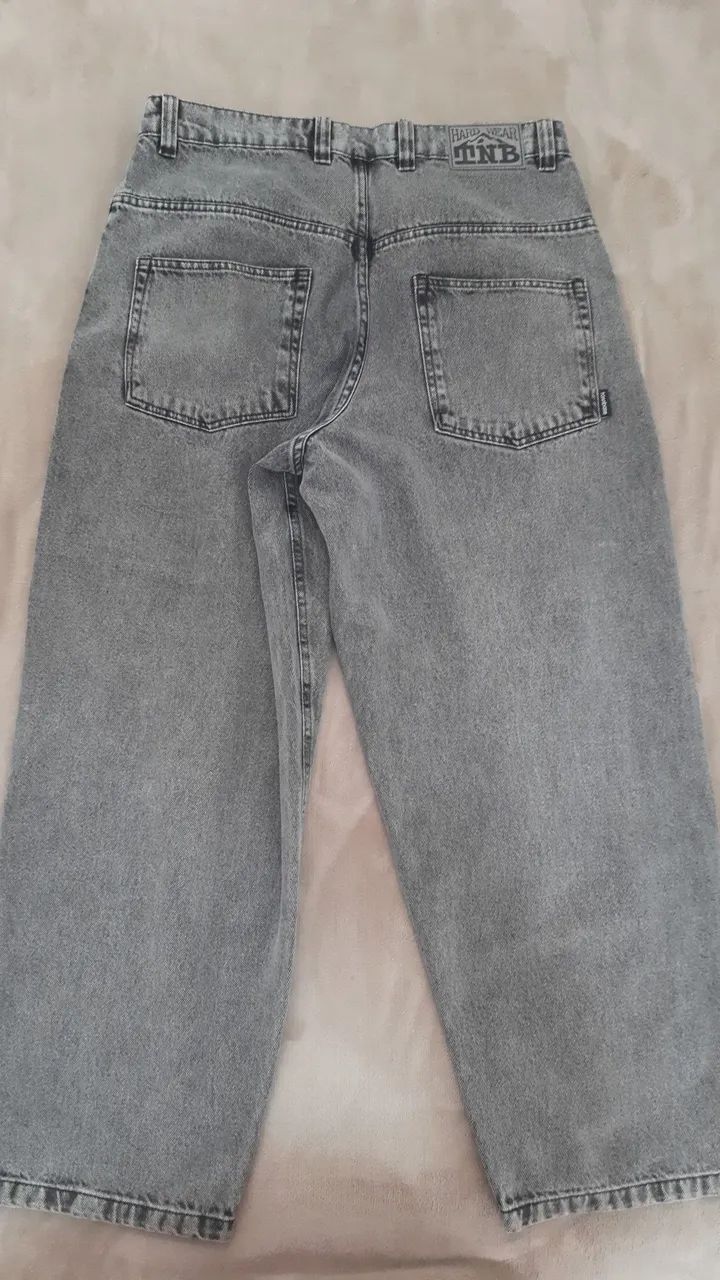 Calça Tanabase baggy cinza tamanho G<br>200rs - Foto 2