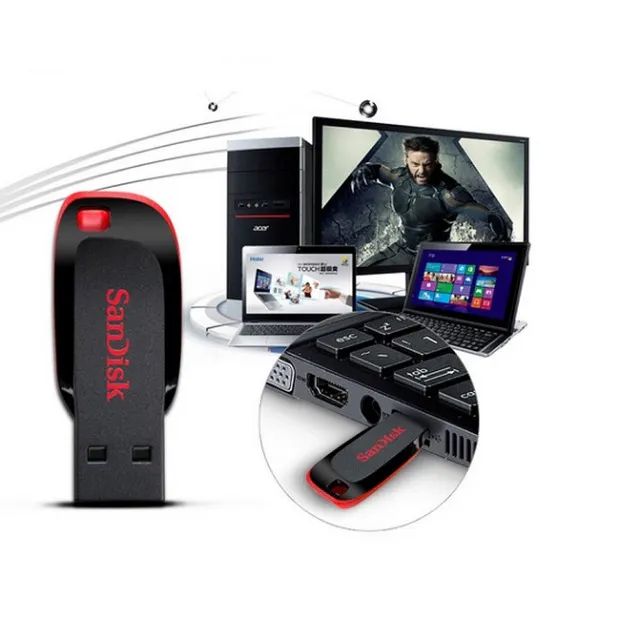 Pen Drive 128gb Sandisk Cruzer Blade  - Foto 3