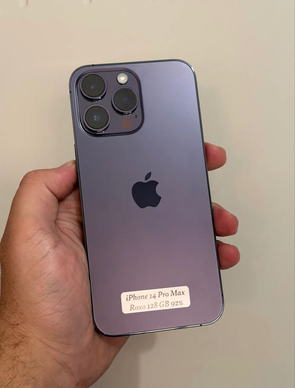 iPhone 14 Pro Max roxo 128gb 6 meses garantia 