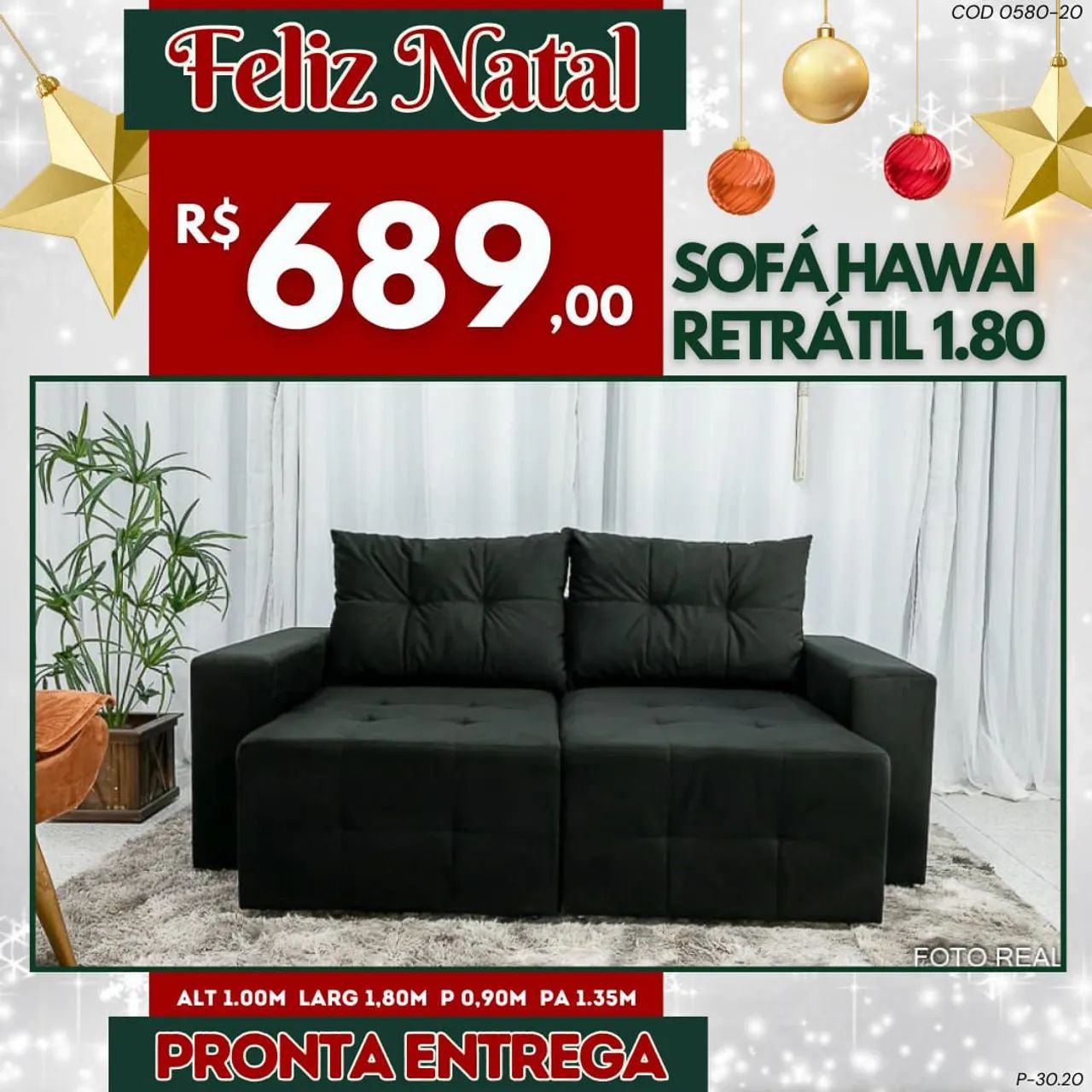 SOFA RETRÁTIL 1,80 MT LARGURA - DIRETO DE FABRICA  - Foto 4