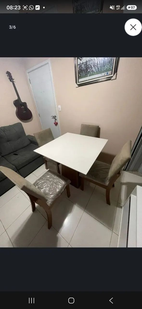 Conjunto mesa 4 lugares