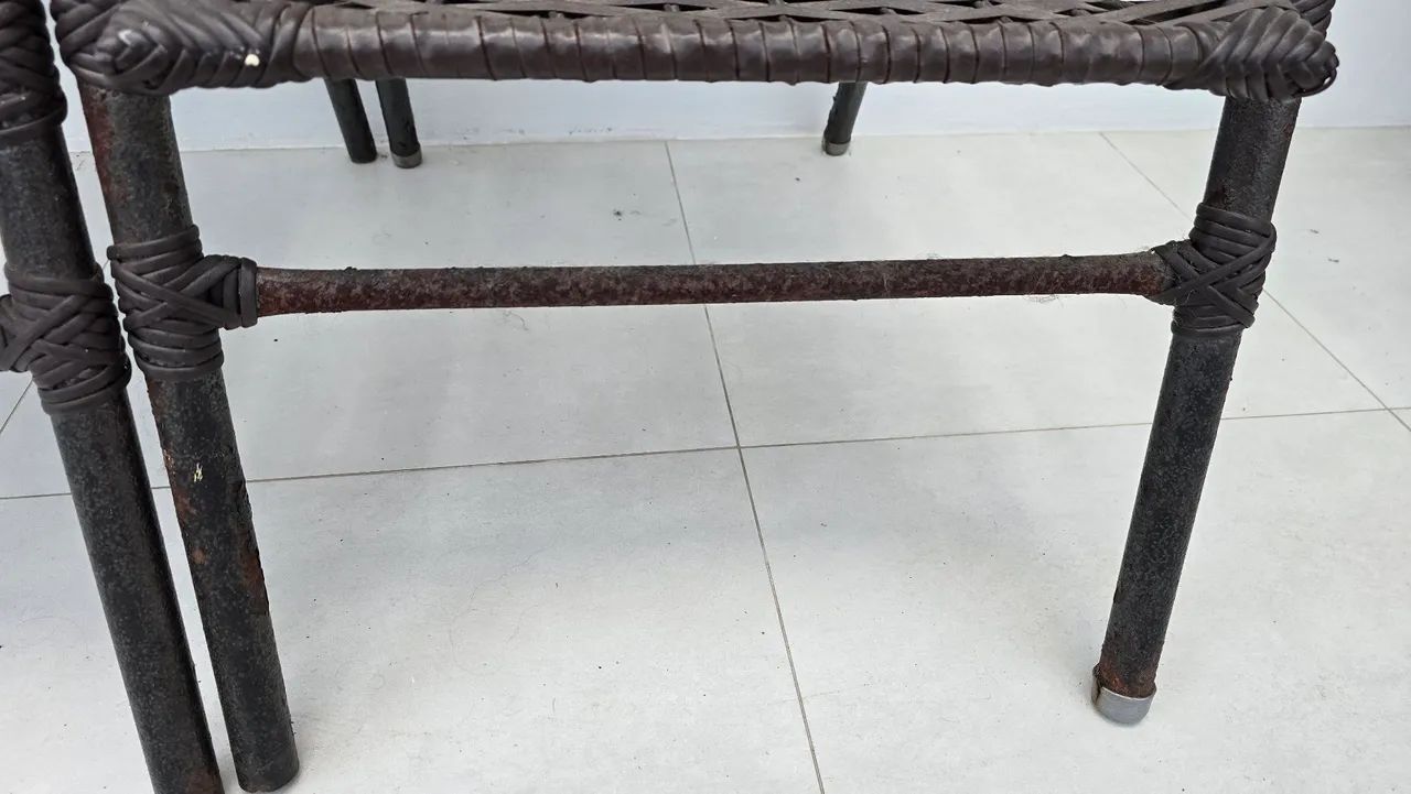 Par de cadeiras de fibra sintética - Foto 4
