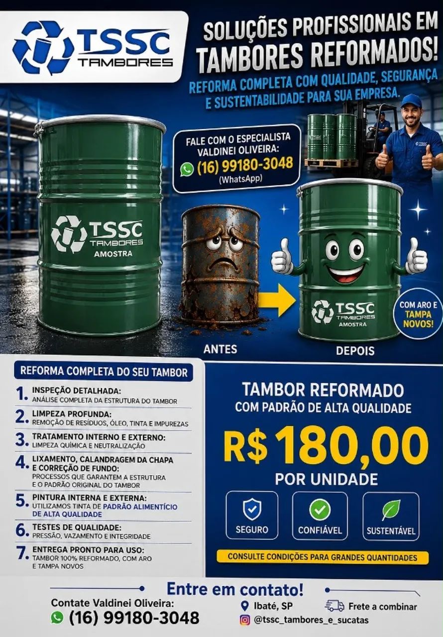Venda e Compra de Tambores para Reforma - Foto 2