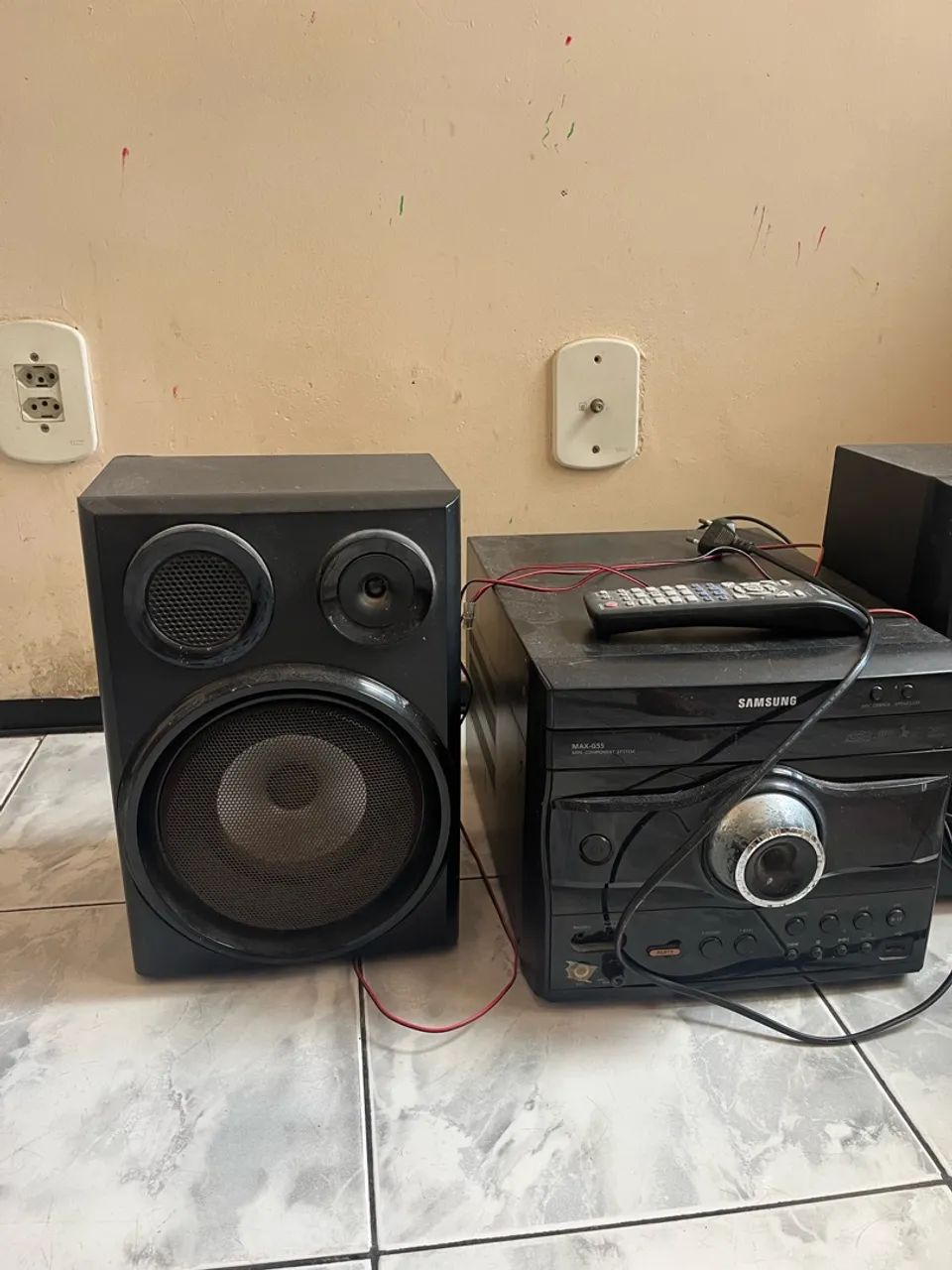SOM SAMSUNG MAX-G55 COM 2 CAIXAS DE SOM  - Foto 3
