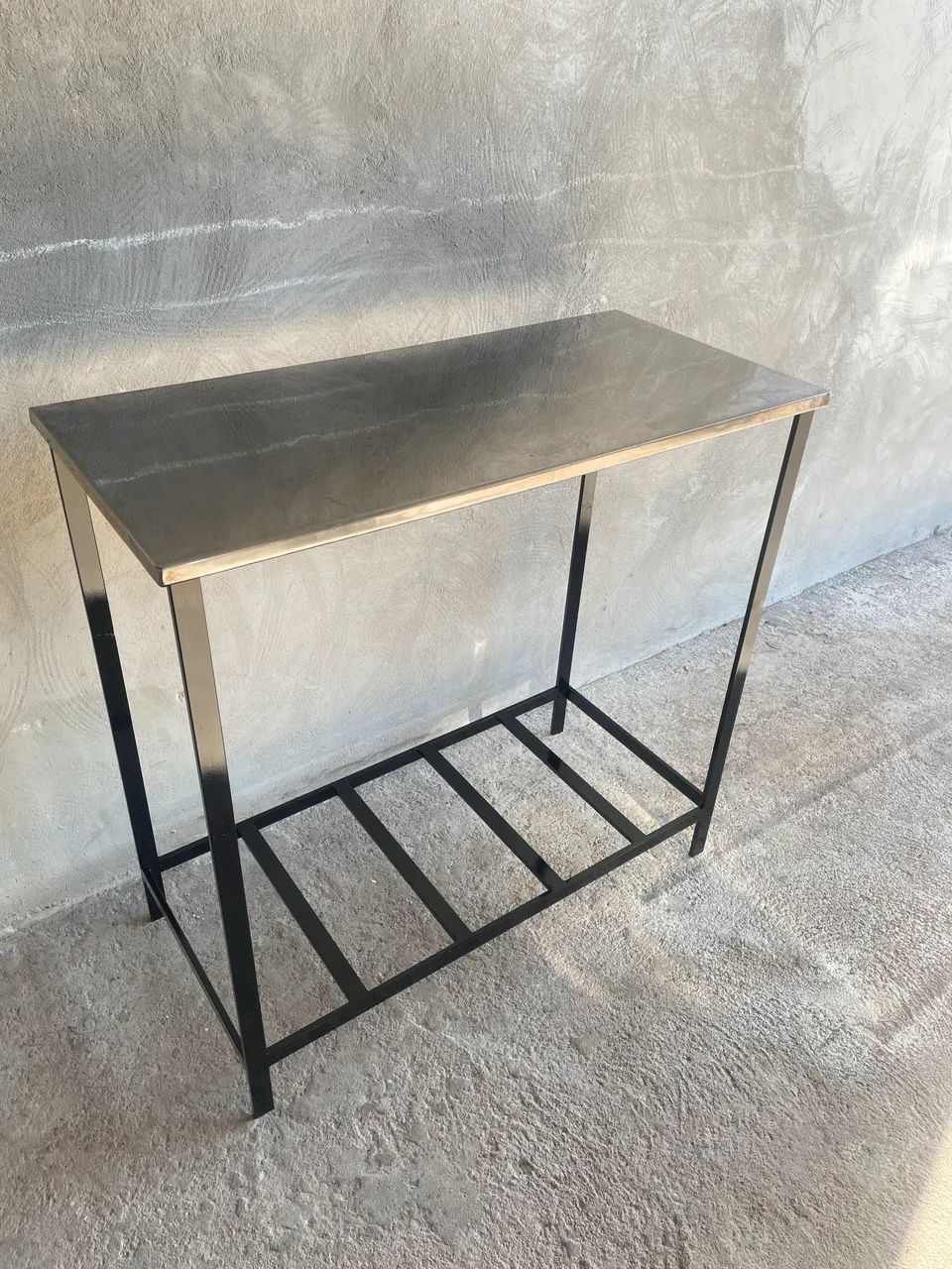 Mesa tampo inox 