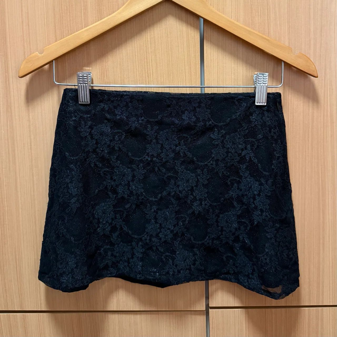 Mini Saia Preta Chiclé P