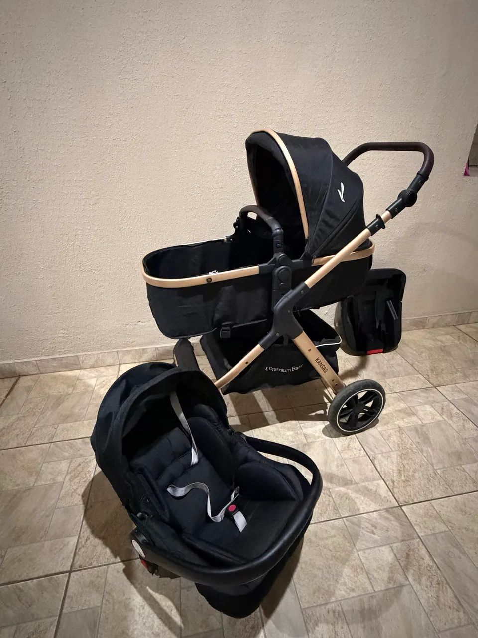 Carrinho de bebê 3 em 1  - Foto 2