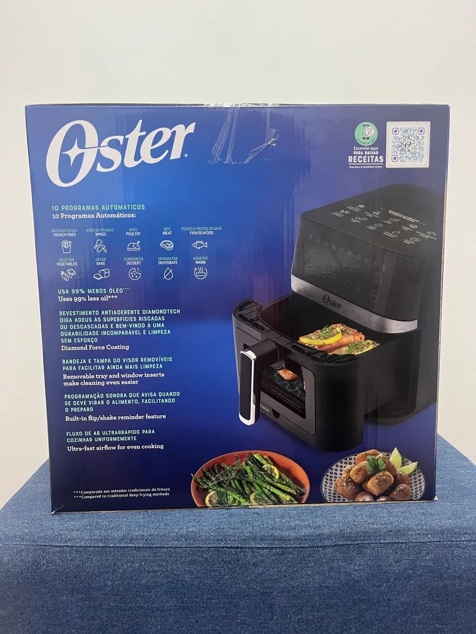 Fritadeira DiamondTech Oster 6L com Visor Transparente - Foto 2