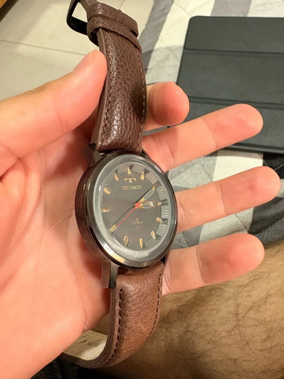 Relógio Technos Masculino Pulseira Couro 2115LAQ/2M - Foto 4