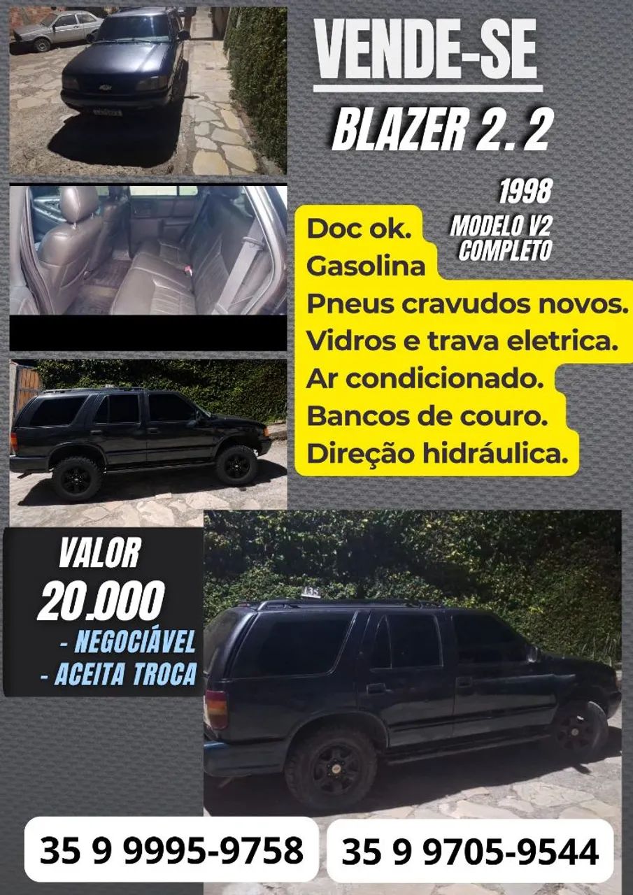 Chevrolet S10 S10 Blazer DLX 2.2 MPFI / EFI 1996