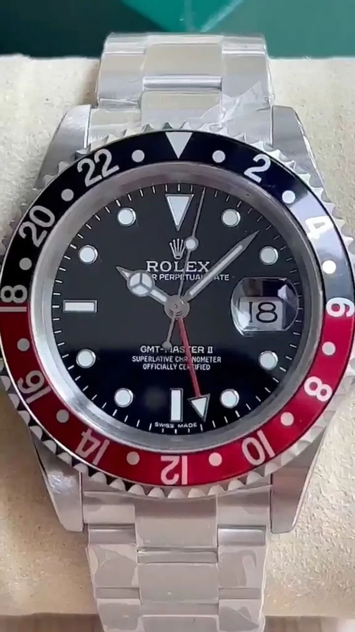 Rolex GMT Retrô Super Clone + Caixa Rolex  - Foto 4
