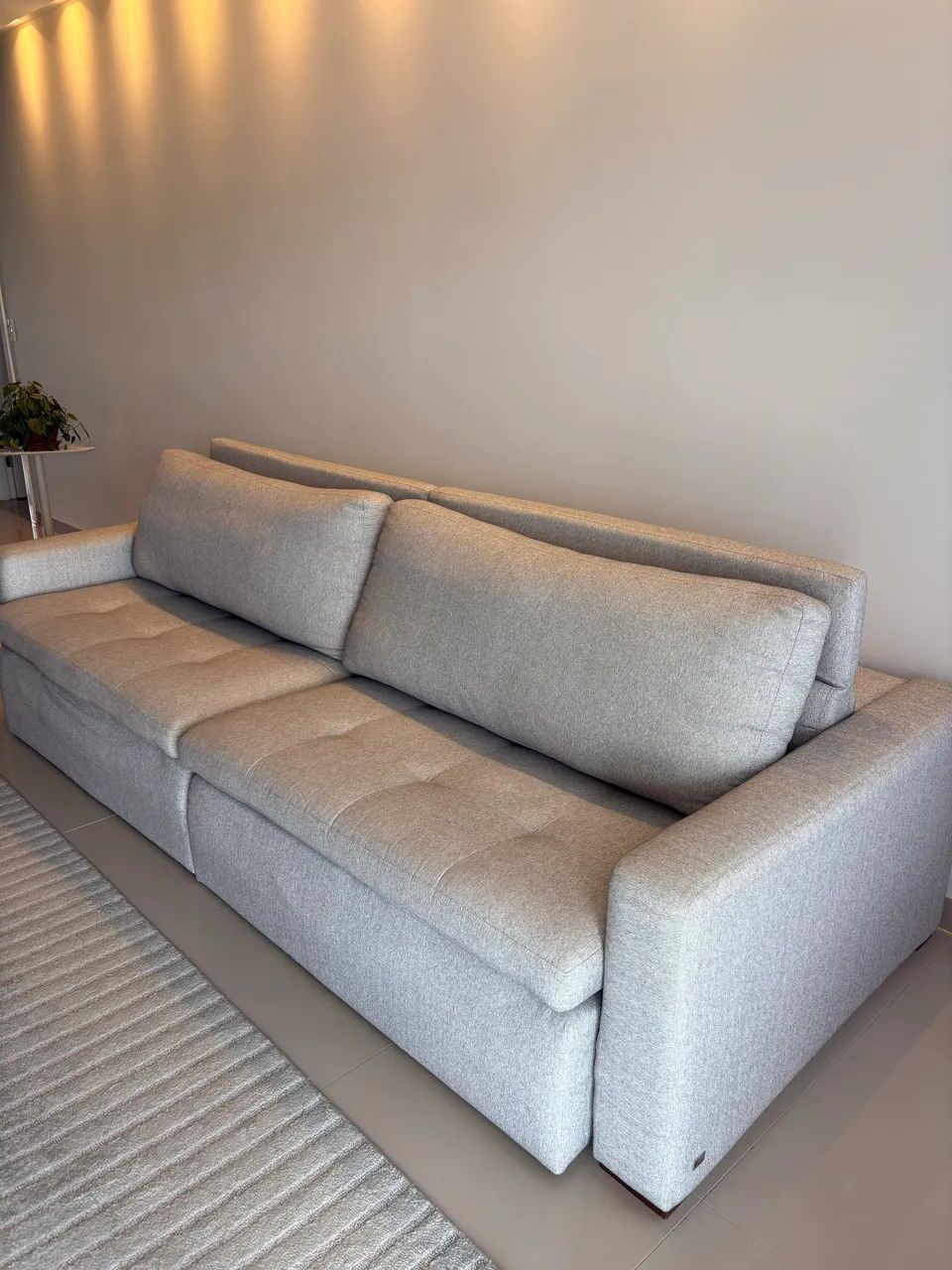 Sofá retrátil e reclinável linho 2,70m - Foto 2