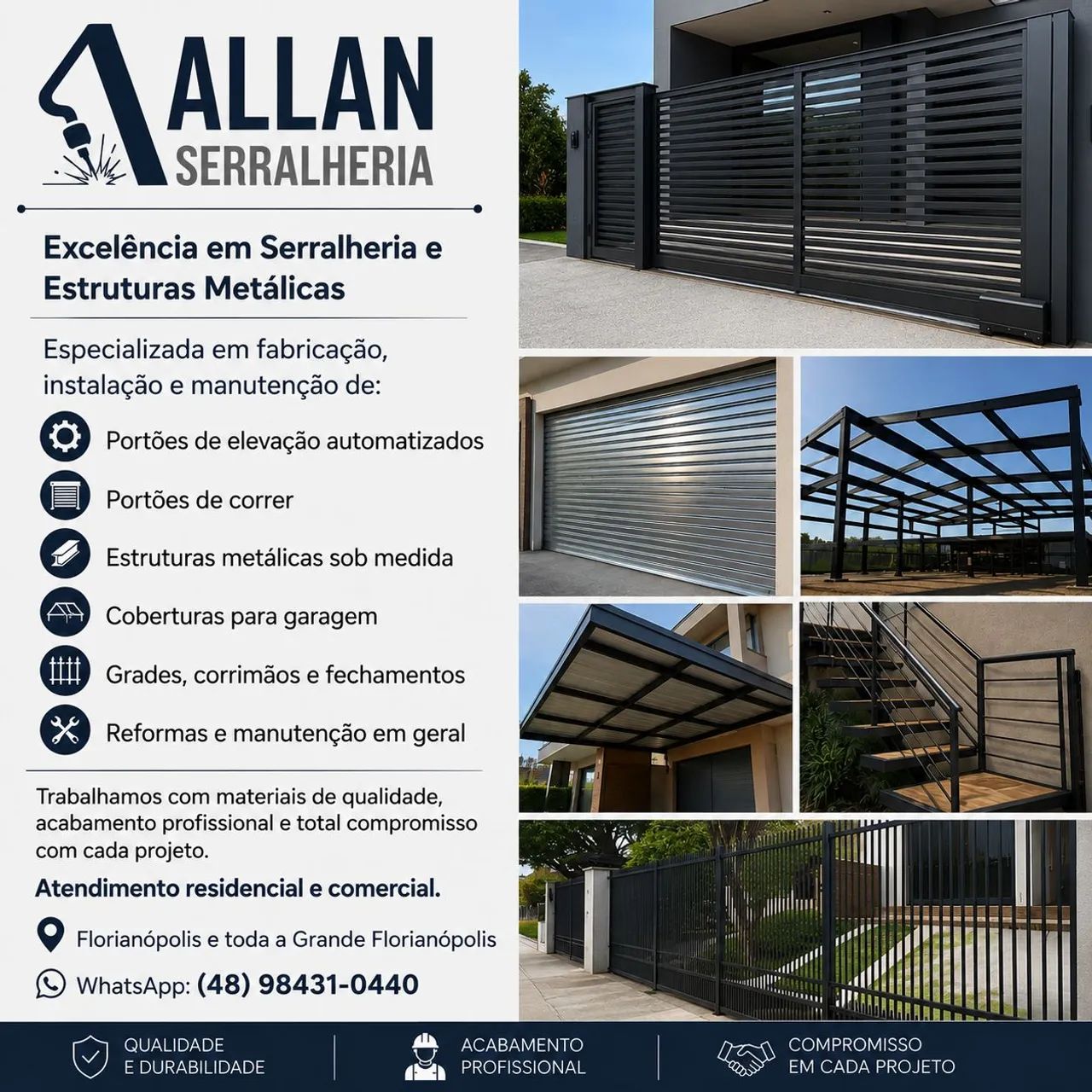 Serralheiro em Florianópolis - Allan Serralheira 