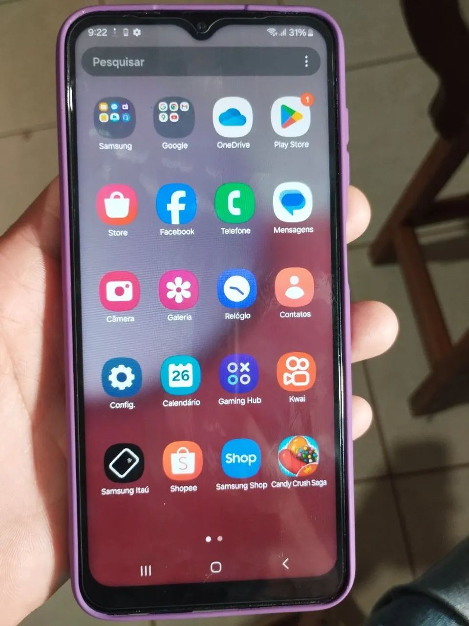 A13 128GB 4RAM tudo ok com capinha película e cabo  - Foto 2