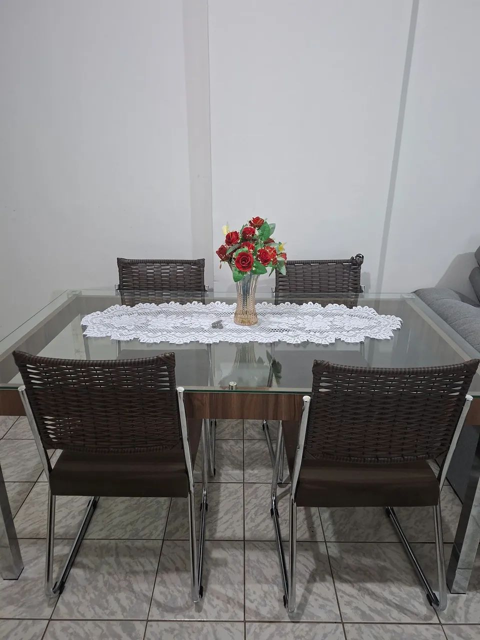 Mesa de jantar 4 cadeiras - Foto 2